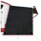 Caravan Privacy Screen Roll Out Awning 1.95x2.2M Sun Shade End Wall Side Black