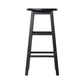 Artiss 2x Bar Stools Round Chairs Wooden Black