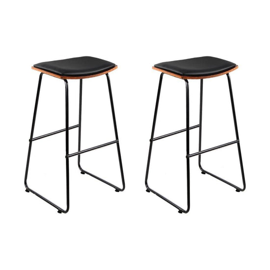 Artiss Bar Stools Kitchen Counter Stools Metal Chairs x2