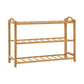 Artiss 3 Tiers Bamboo Shoe Rack Storage Organiser Wooden Shelf Stand Shelves