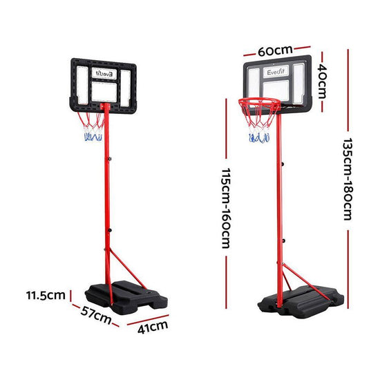 Everfit 1.6M Kids Basketball Hoop Stand System Portable