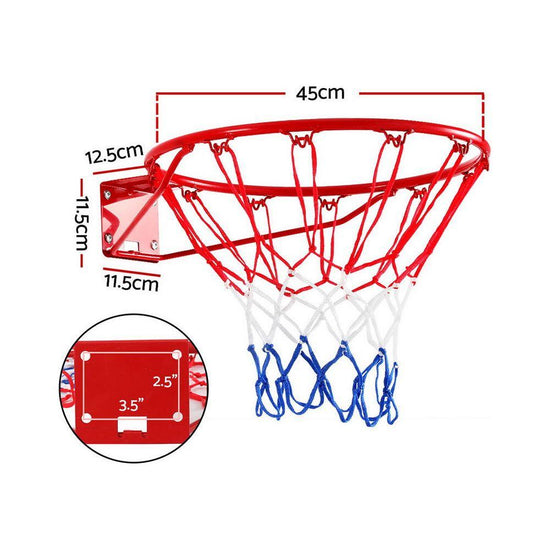 Everfit Basketball Ring Hoop Rim Goal Net 45CM