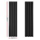 Artiss 2X Blockout Curtains Eyelet 140x230cm Black