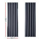 Artiss 2X Blockout Curtains Eyelet 180x213cm Charcoal