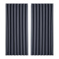 Artiss 2X Blockout Curtains Eyelet 300x230cm Charcoal
