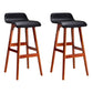 Artiss 2x Bar Stools Wooden Stool Black