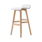 Artiss 2x Bar Stools Wooden Stool White