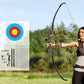 Everfit 55lbs Bow Arrow Set Recurve Takedown Archery Hunting for Beginner Green