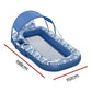 Bestway Inflatable Floating Float Lounger with Sunshade Canopy 1.98Mx1.12M Blue