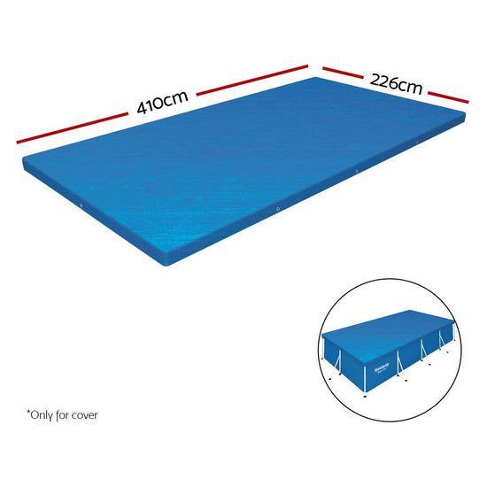 Bestway 58017 Pool Cover Fits 4x2.11m Above Ground Swimming Pool PE Blanket