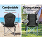 Weisshorn Camping Folding Chair Portable Outdoor Hiking Fishing Picnic Grey 2pcs