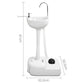 Weisshorn Camping Basin Portable Hand Wash Sink Stand 19L Capacity