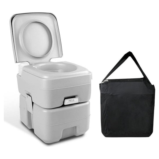 Weisshorn 20L Portable Camping Toilet Outdoor Flush Potty Boating With Bag