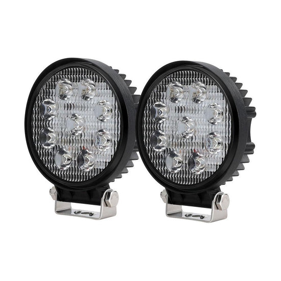 Giantz Pair LED Driving Lights 4.5 Inch Flood Spot Lights Car Truck SUV 12V 24V