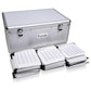 Embellir CD Case DVD Cases Storage Box 500 Discs Aluminium Case DVD Folders