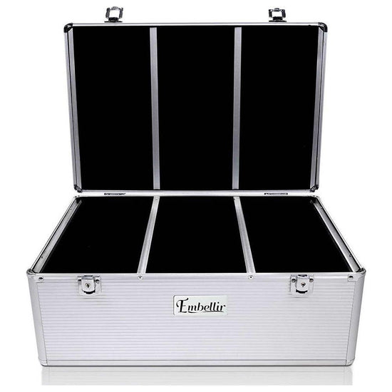 Embellir CD Case DVD Cases Storage Box 500 Discs Aluminium Case DVD Folders