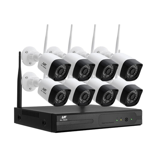 UL-tech 3MP Wireless CCTV 8CH 8 Square Camera