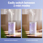 Devanti Ultrasonic Aroma Diffuser Aromatherapy 100ml LED Lights Iron Humidifier Forest