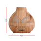Devanti Ultrasonic Aroma Diffuser Aromatherapy 400ml LED Lights Iron Humidifier Forest Light wood grain