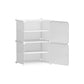 Artiss Shoe Rack DIY Set of 2 Storage Cube Stackable White