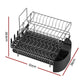 Cefito Dish Rack Drying Drainer Cup Holder Cutlery Tray Kitchen Organiser 2-Tier