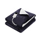 Giselle Electric Throw Rug Heated Blanket Fleece Charcoal