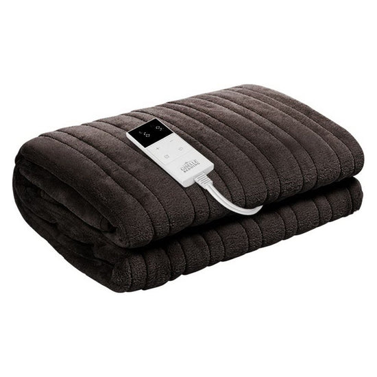 Giselle Bedding Electric Throw Blanket - Chocolate