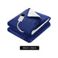 Giselle Electric Throw Rug Heated Blanket Washable Snuggle Flannel Winter Navy