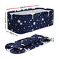 Weisshorn Foldable Bathtub PVC SPA Bucket Inflatable Cushion 134x65cm Star Navy