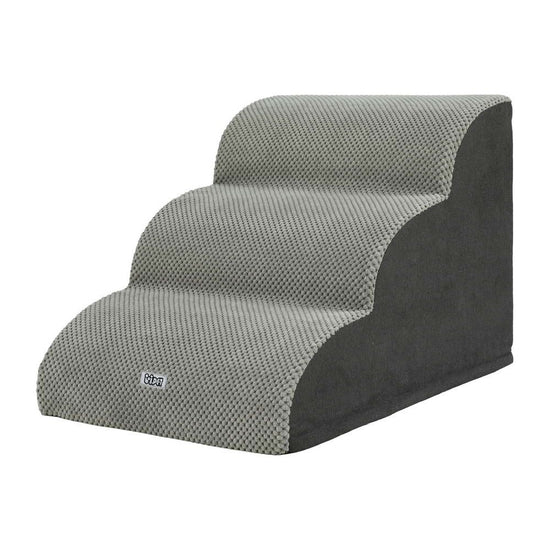 i.Pet Dog Ramp Steps Foam 3 Tier Pet Stairs For Bed Sofa Car Portable Indoor