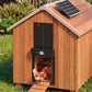 Giantz Automatic Chicken Coop Door 37cm Solar Powered Smart App Control Black