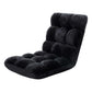 Artiss Lounge Sofa Bed Flannel Fabric Black