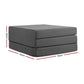 Giselle Bedding Foldable Mattress Folding Foam Bed Single Grey
