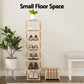 Artiss 7 Tier Bamboo Foldable Shoe Rack Organizer Entryway