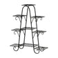 Artiss Plant Stand 9 Tier Metal Flower Pot Shelf Black