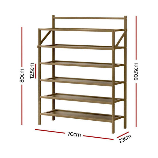 Artiss Shoe Rack 6-tier 18 Pairs Foldable