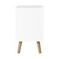 Artiss Bedside Table 2 Drawers - BODEN White