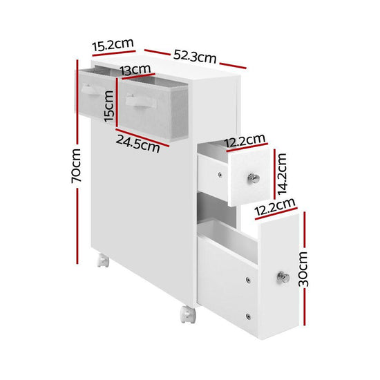 Artiss Bathroom Cabinet Storage Toilet Organiser