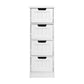 Artiss 4 Chest of Drawers - LEESA White