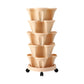 Green Fingers Garden Bed 5 Tier Vertical Garden Grey Strawberry Stackable Planters Herbs Beige