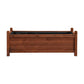 Green Fingers Garden Bed Wooden Planter Box Raised Container Growing 90x30x33cm Brown