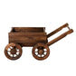 Gardeon Wooden Planter Cart Garden Decor Plant Stand Flower Fir Wood Wagon Wheels L
