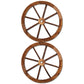 Gardeon Garden Decor Outdoor Ornament 2X Wooden Wagon Wheel