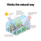 Green Fingers Mini Greenhouse 240x90x90cm Steel Frame PE Cover Outdoor Shelter
