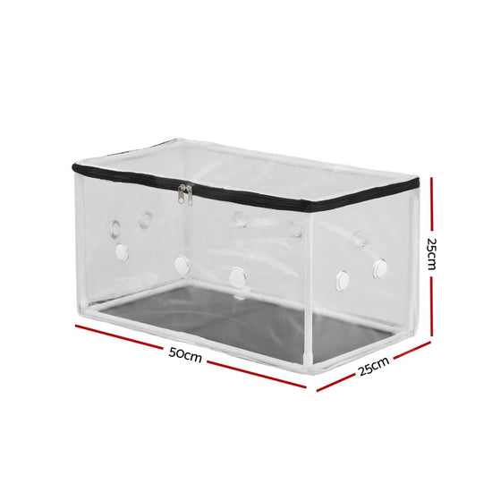 Green Fingers Mini Greenhouse 50x25x25cm PVC Cover for Mushrooms Succulents