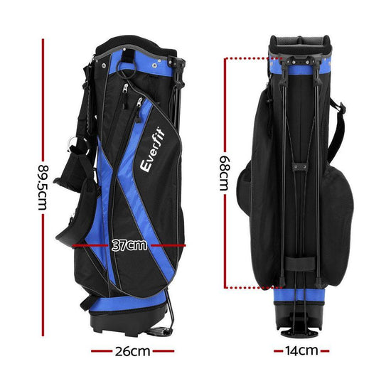 Everfit 6 Way Dividers Golf Bag Stand Insulated Carry Bag Zippered Rain Cover