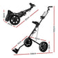 Everfit Golf Buggy Quick Folding Trolley Golf Cart Trolley 2 Wheels Cup Holder