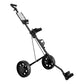 Everfit Golf Buggy Quick Folding Trolley Golf Cart Trolley 2 Wheels Cup Holder