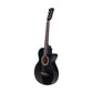 ALPHA 38 Inch Wooden Acoustic Guitar with Accessories set Black