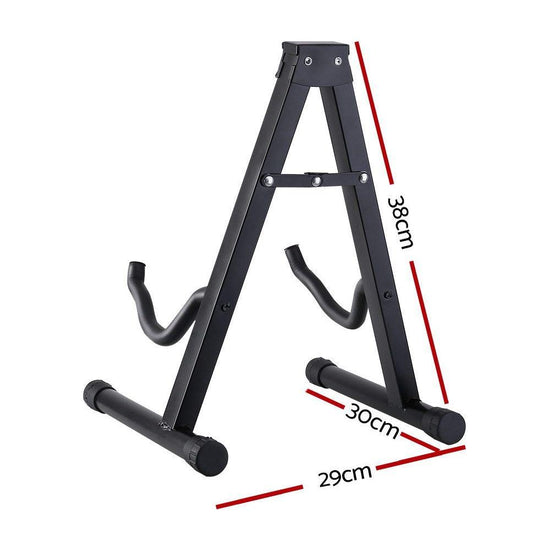 ALPHA Folding Acoustic Guitar Stand Bass Floor Rack Holder Accessories Pack